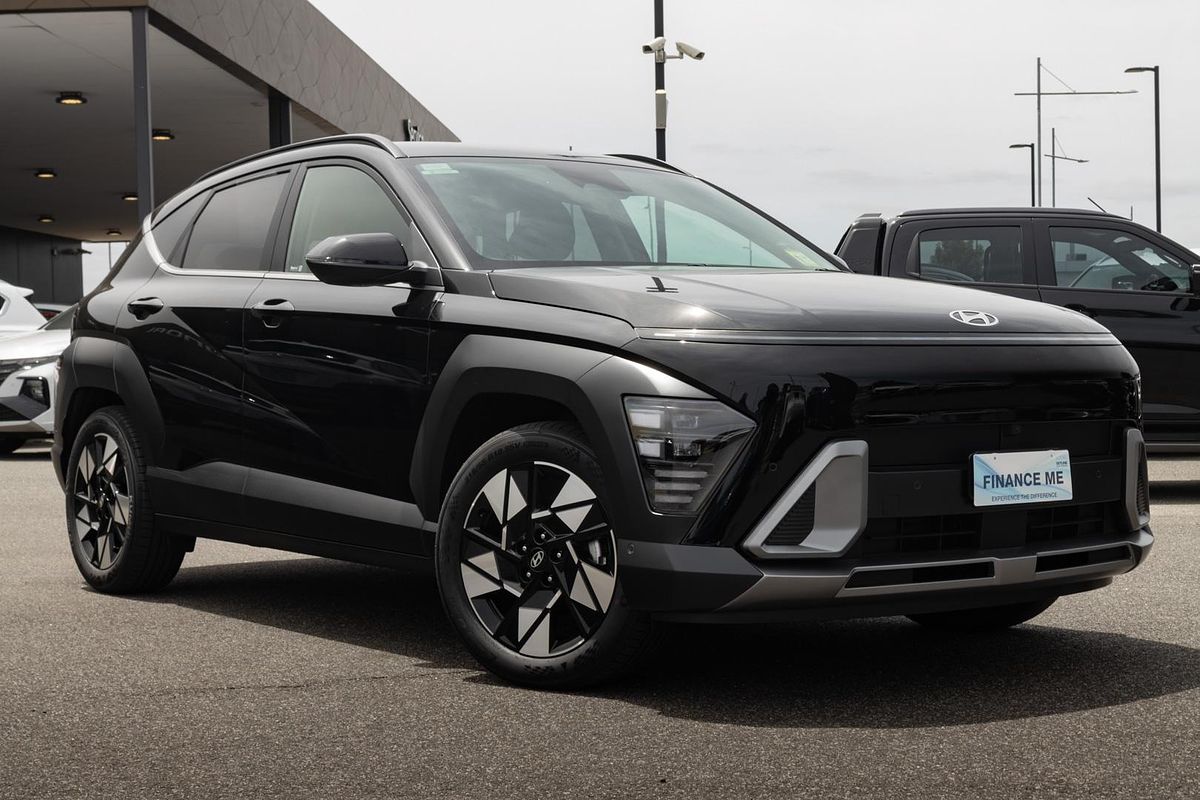 SOLD 2024 Hyundai Kona Hybrid Premium in Black | Demo SUV | Essendon ...