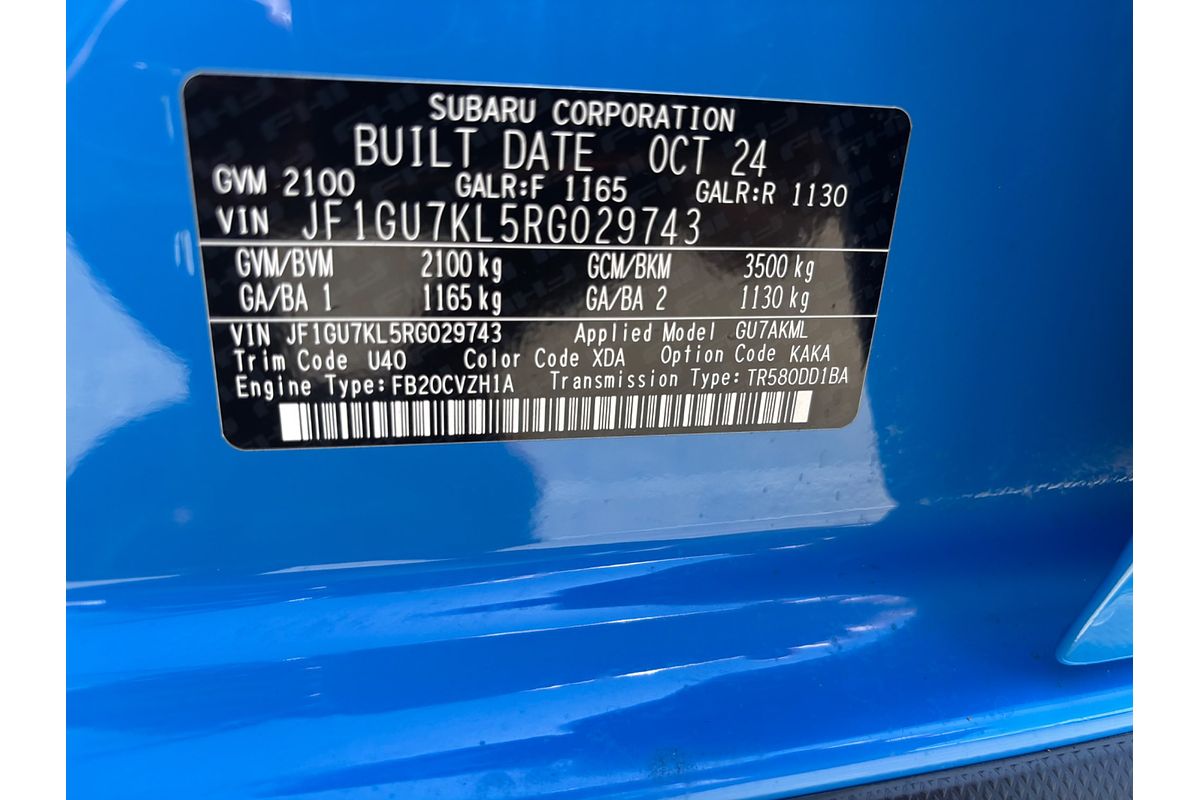 2024 Subaru Crosstrek 2.0L G6X