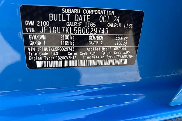 2024 Subaru Crosstrek 2.0L G6X