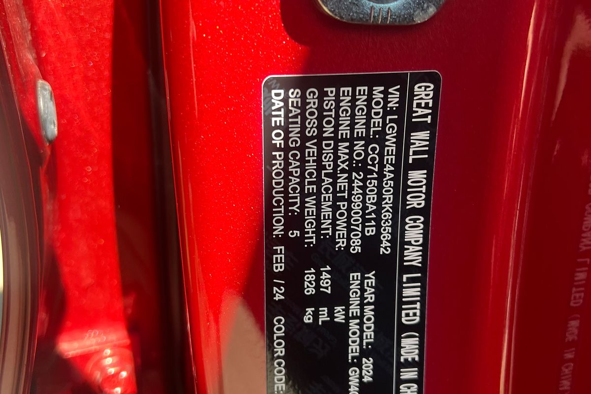 2024 GWM Ute Cannon Vanta NPW 4X4