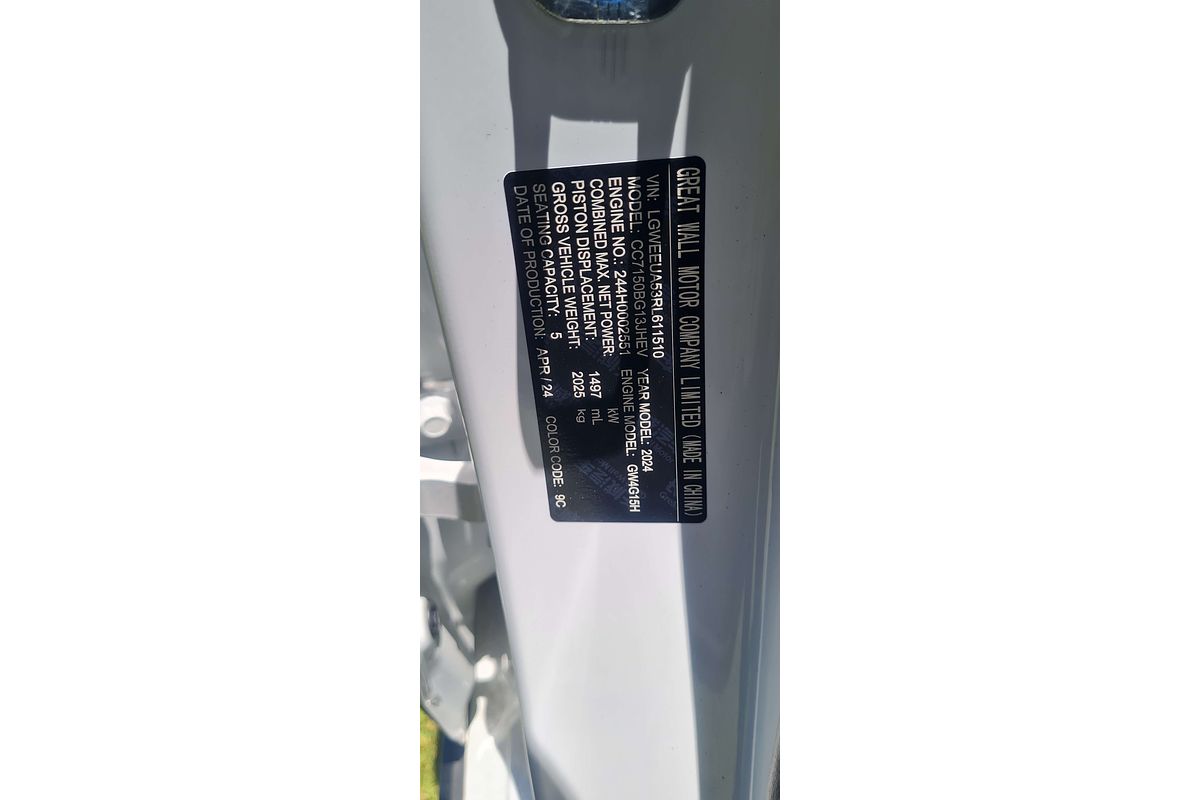 2024 GWM Haval Jolion Premium Hybrid A02
