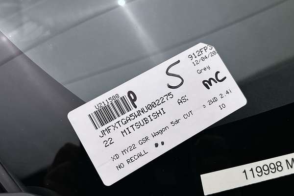 2022 Mitsubishi ASX GSR XD