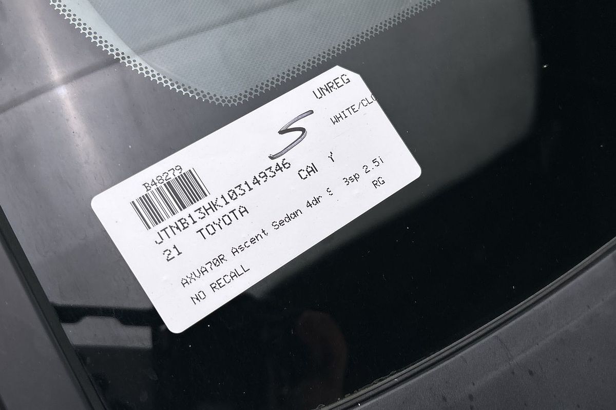 2021 Toyota Camry Ascent AXVA70R