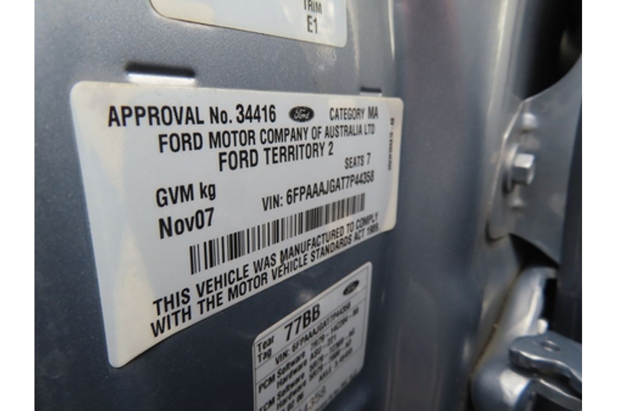 2007 Ford Territory TS SY