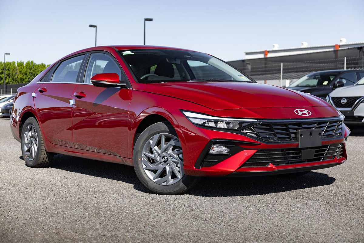 SOLD 2024 Hyundai i30 Hybrid in Red | New Sedan | Essendon Fields VIC