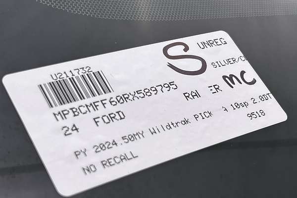 2024 Ford Ranger Wildtrak 4X4