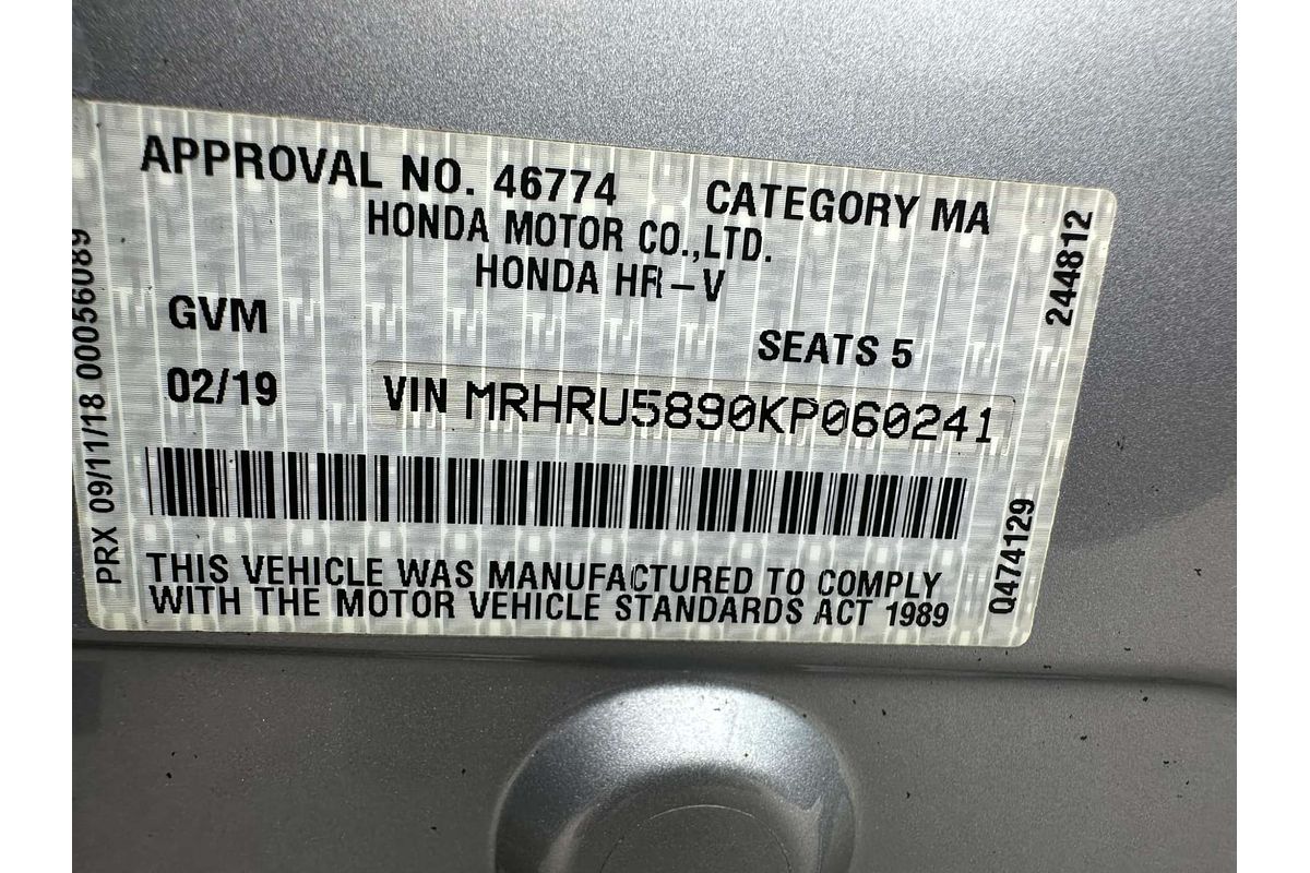 2019 Honda HR-V RS
