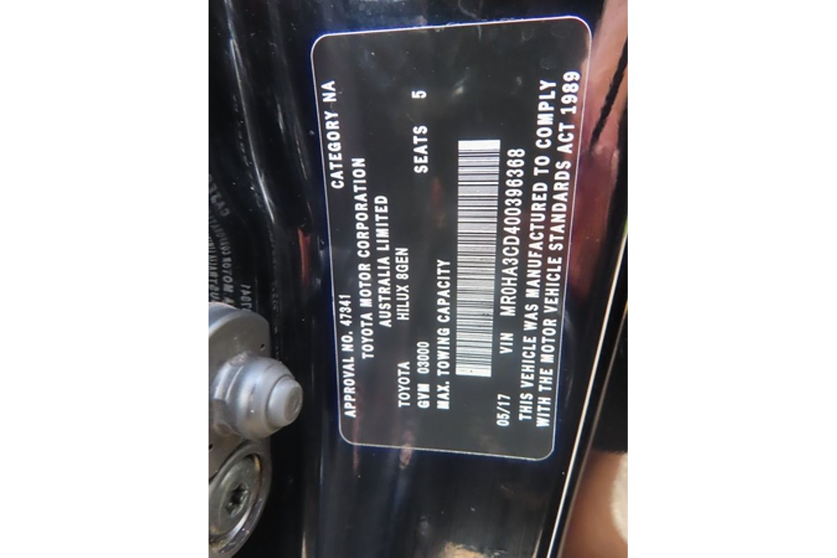 2017 Toyota Hilux SR5 GUN126R 4X4