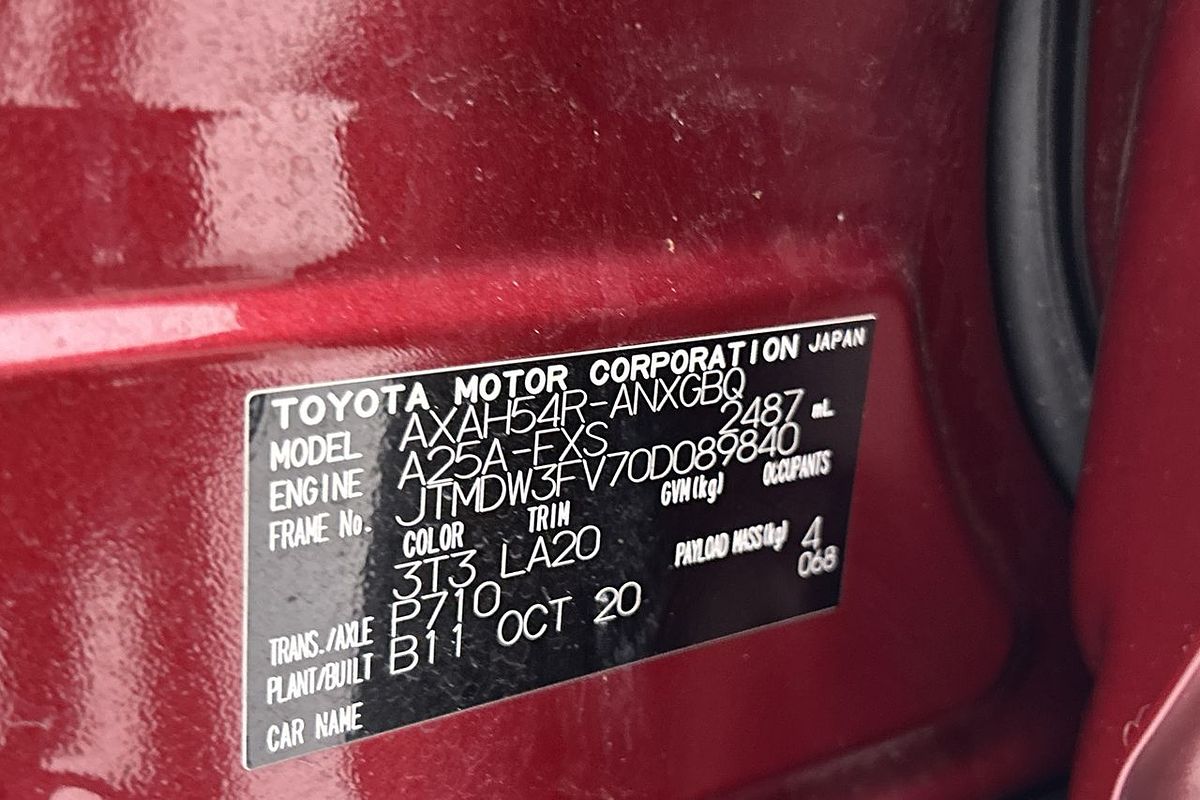 2020 Toyota RAV4 Cruiser AXAH54R