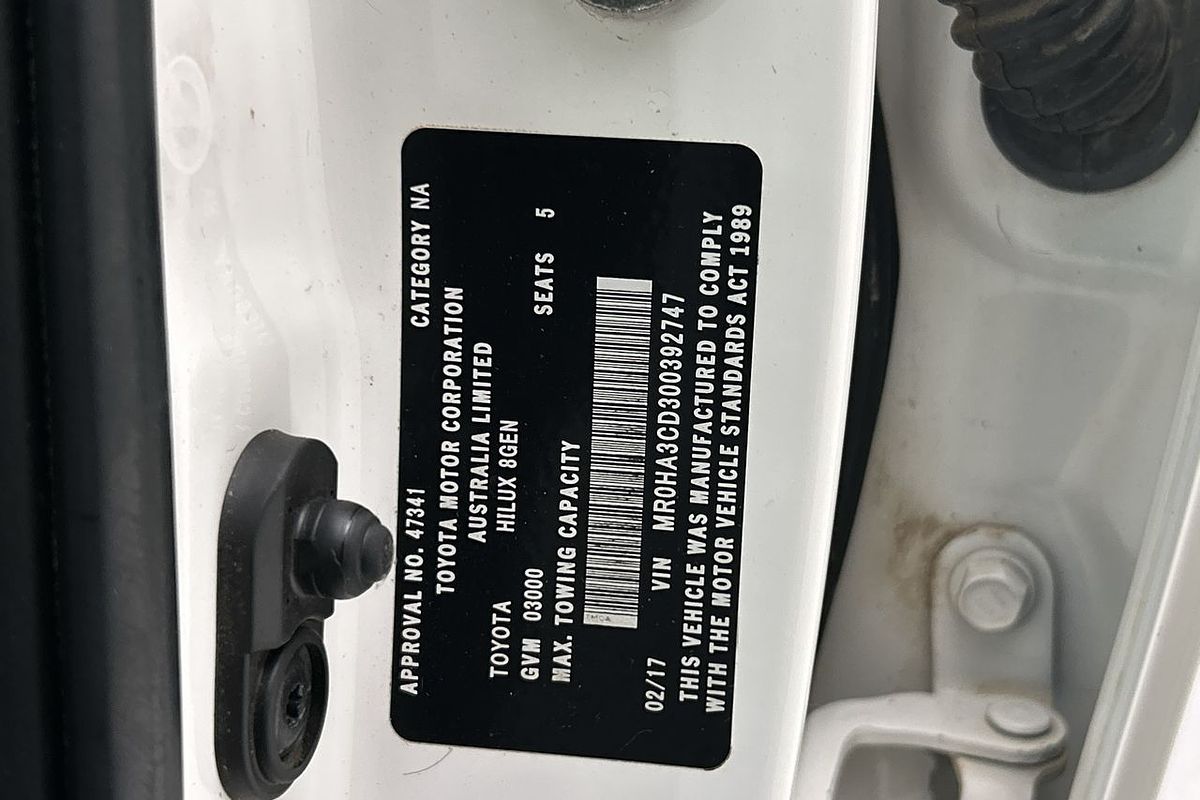 2017 Toyota Hilux SR5 GUN126R 4X4