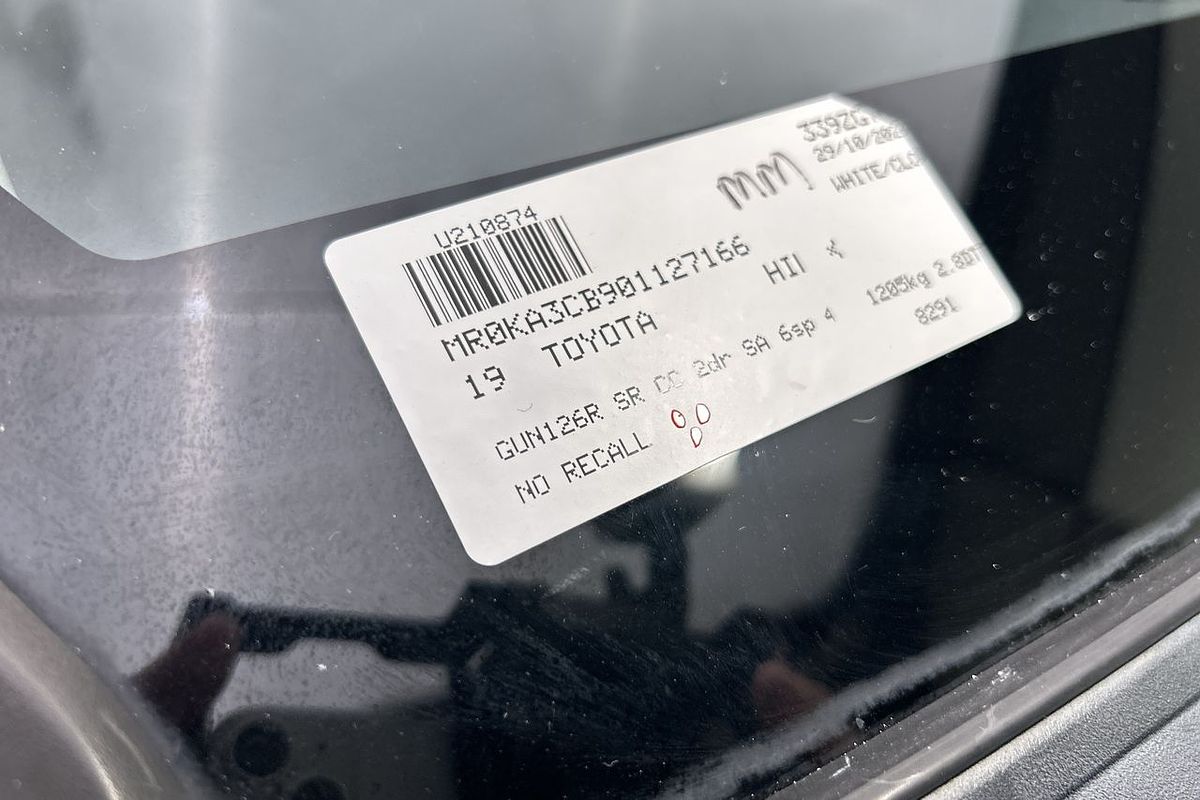 2019 Toyota Hilux SR GUN126R 4X4