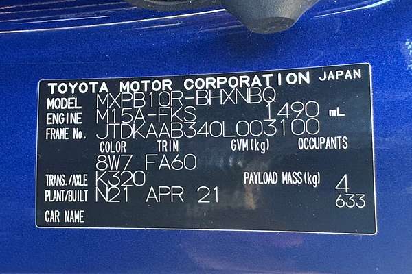 2021 Toyota Yaris Cross