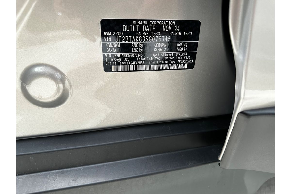 2024 Subaru Outback AWD Touring XT 6GEN
