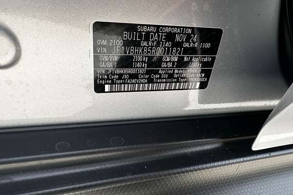 2024 Subaru WRX VB