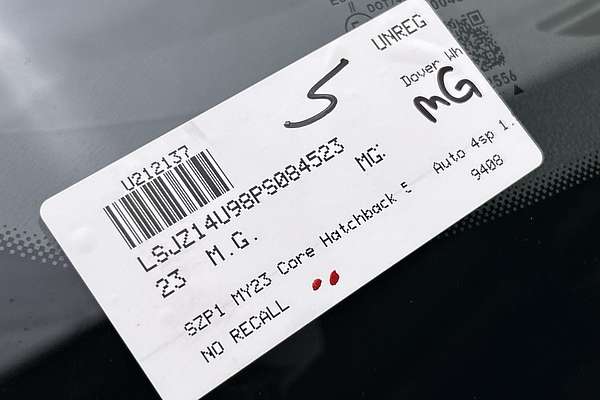 2023 MG MG3 Core