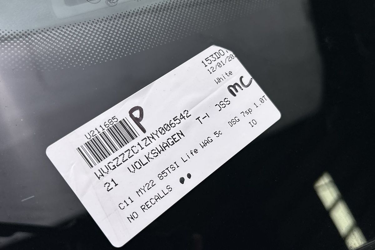 2021 Volkswagen T-Cross 85TSI Life C11