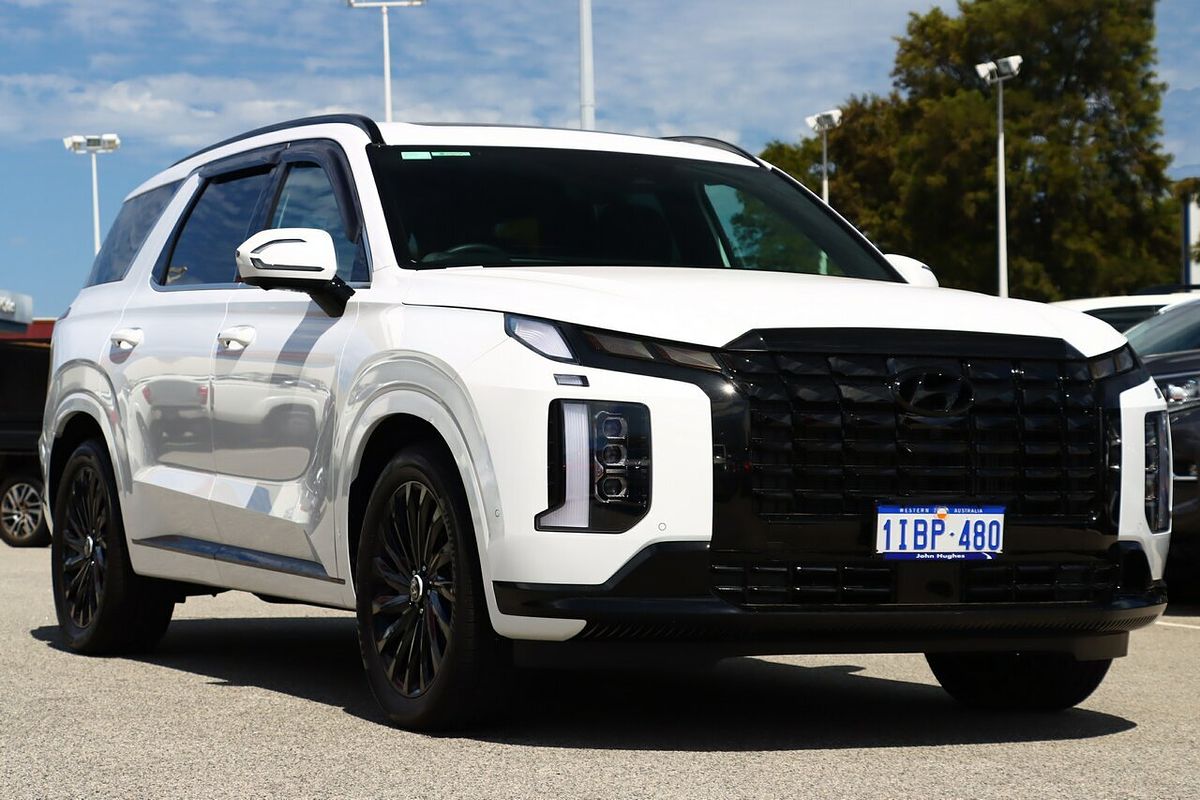 SOLD 2023 Hyundai Palisade Calligraphy Black Ink in WHITE | Used SUV ...