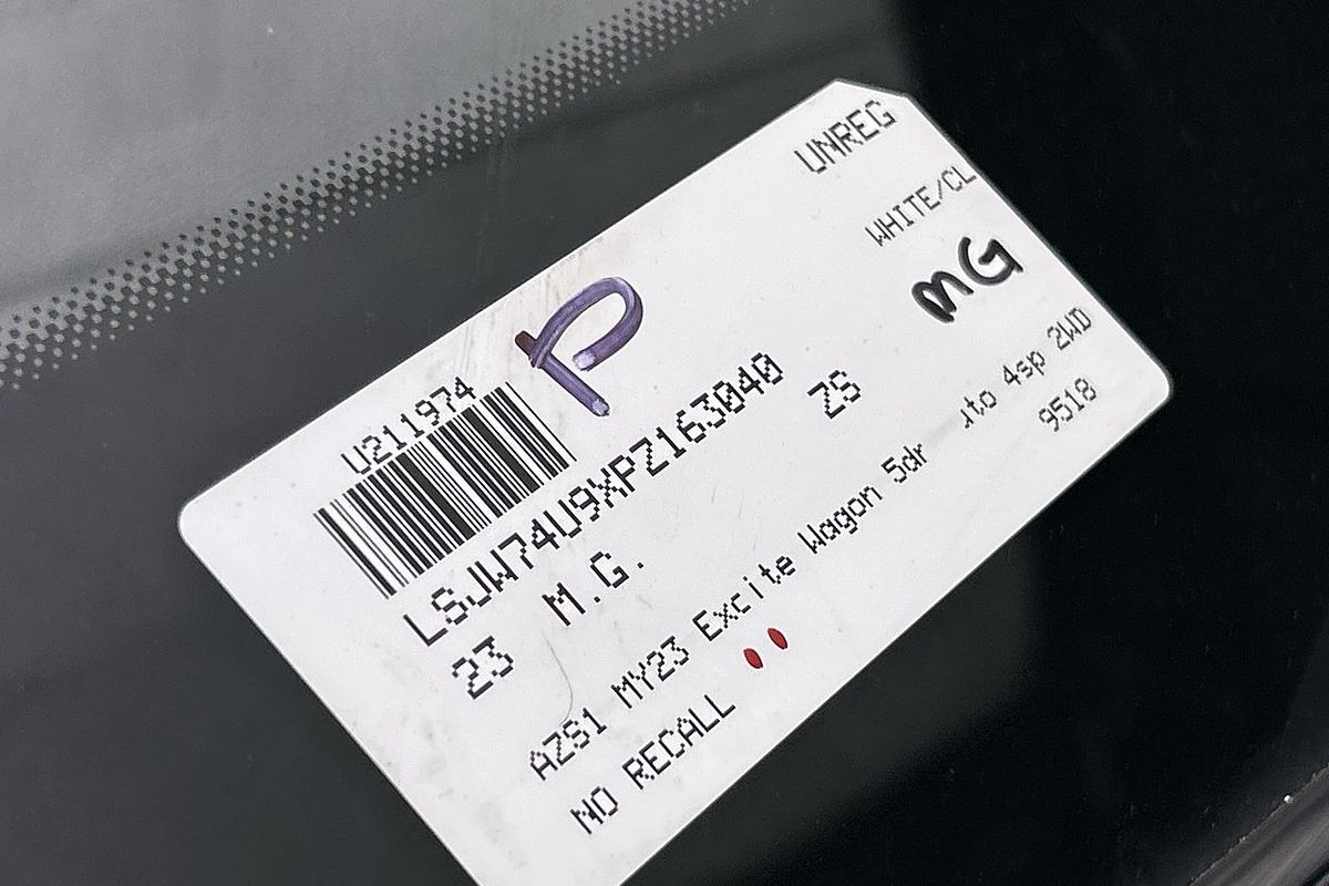 2023 MG ZS Excite AZS1