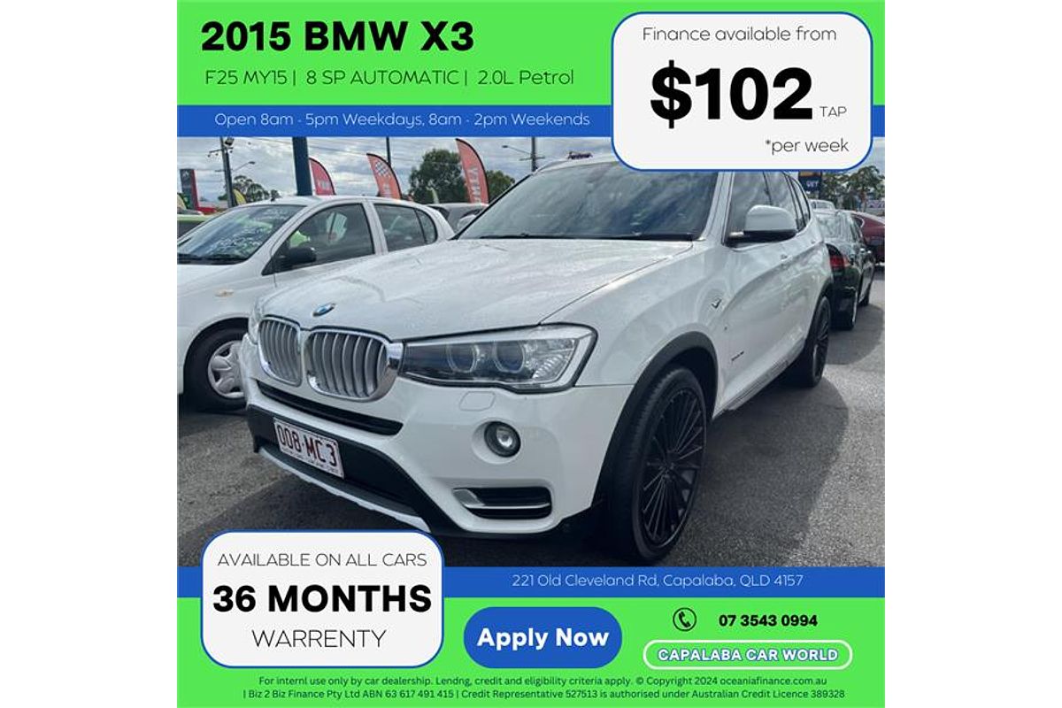 2015 BMW X3 xDRIVE 20i F25 MY15