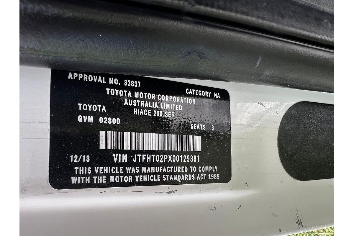 2013 Toyota Hiace KDH201R LWB