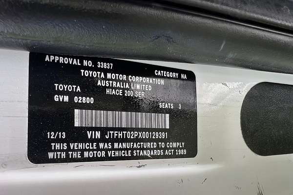 2013 Toyota Hiace KDH201R LWB
