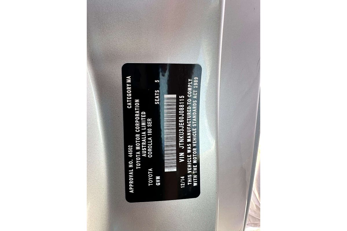 2014 Toyota Corolla Ascent ZRE182R