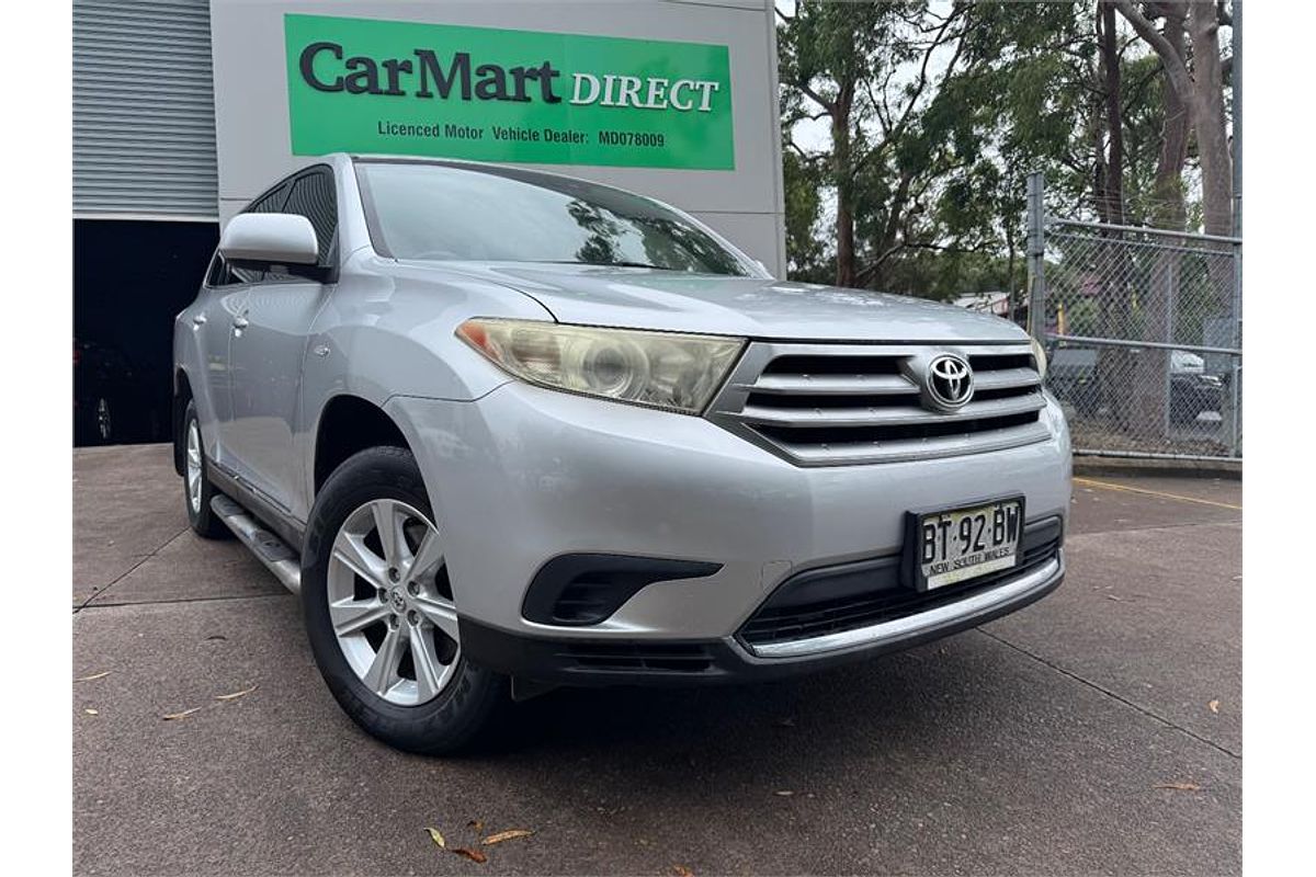 2012 Toyota KLUGER KX-R (FWD) 7 SEAT GSU40R MY11 UPGRADE