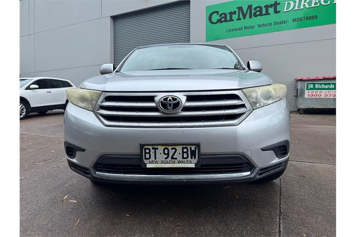 2012 Toyota KLUGER KX-R (FWD) 7 SEAT GSU40R MY11 UPGRADE