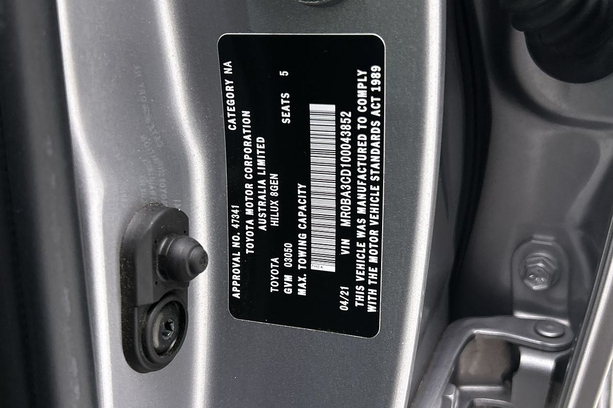 2021 Toyota Hilux Rugged X GUN126R
