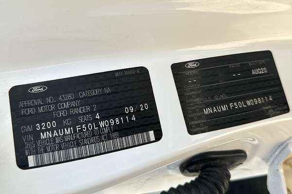 2020 Ford Ranger XL PX MkIII 4X4
