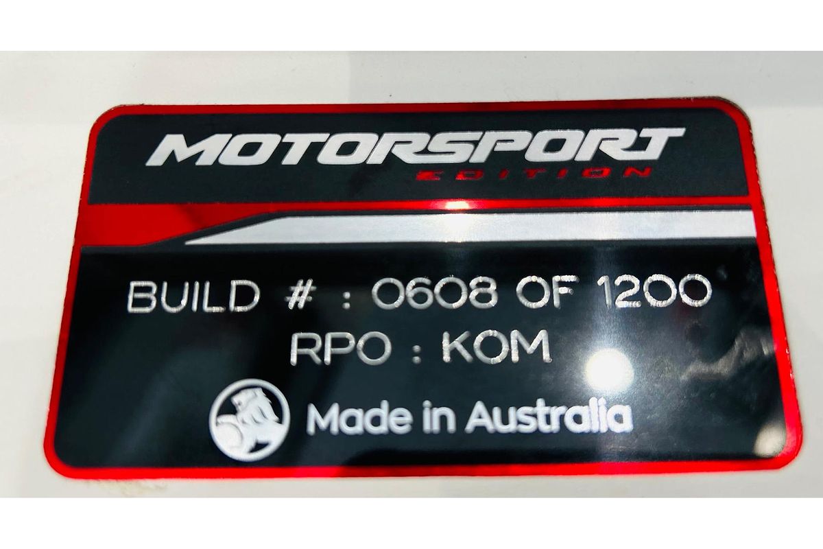 2017 Holden Commodore Motorsport Edition VF Series II