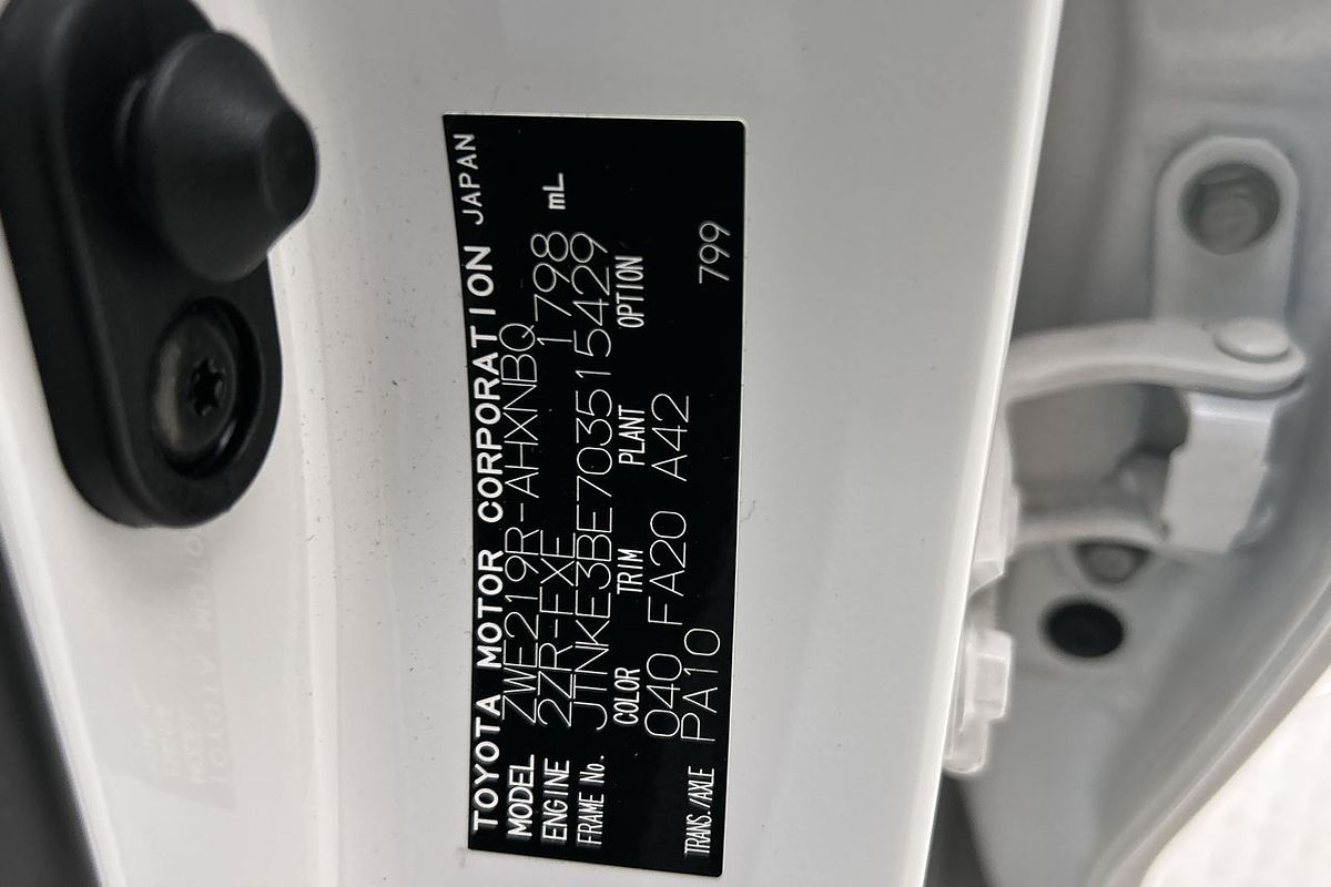 2023 Toyota Corolla Ascent Sport Hybrid ZWE219R