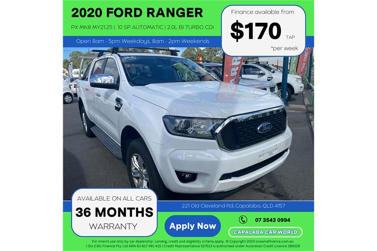 2020 Ford Ranger XLT PX MkIII 4X4