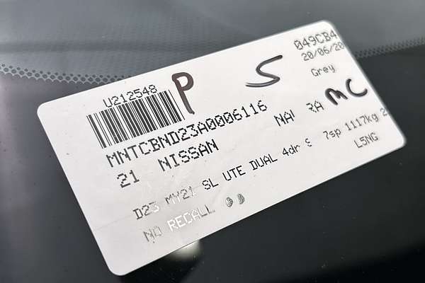 2021 Nissan Navara ST-X D23 Rear Wheel Drive
