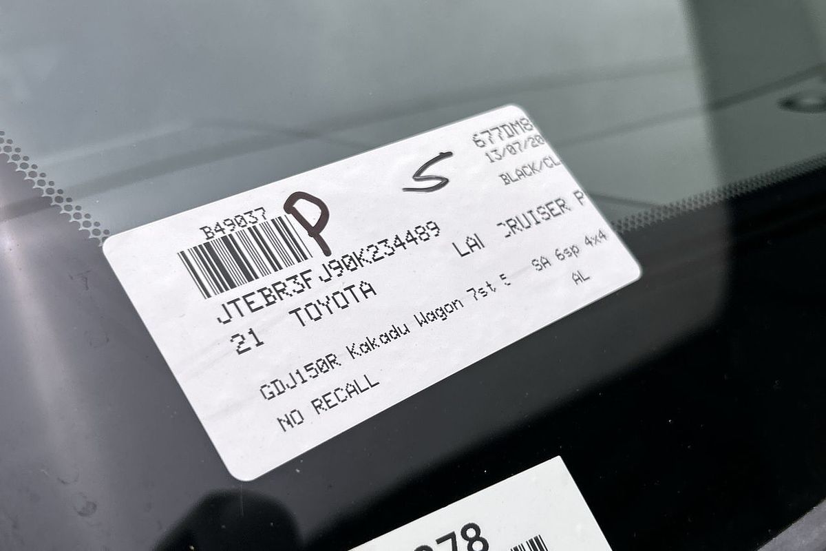2021 Toyota Landcruiser Prado Kakadu GDJ150R