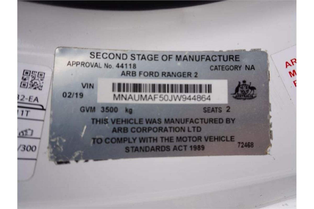 2019 Ford Ranger XL PX MkIII 4X4