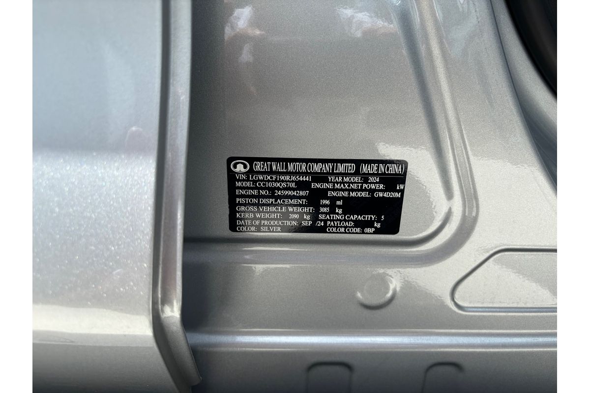 2024 GWM Ute Cannon Premium NPW 4X4