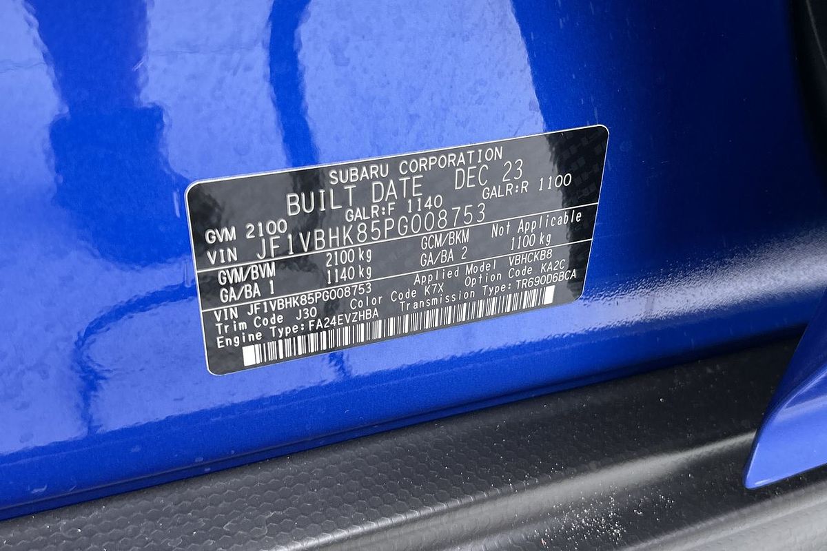 2023 Subaru WRX tS VB
