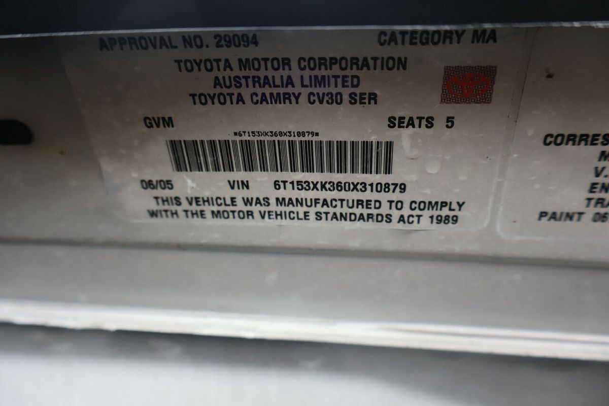 2005 Toyota Camry Altise Limited MCV36R 06 Upgrade
