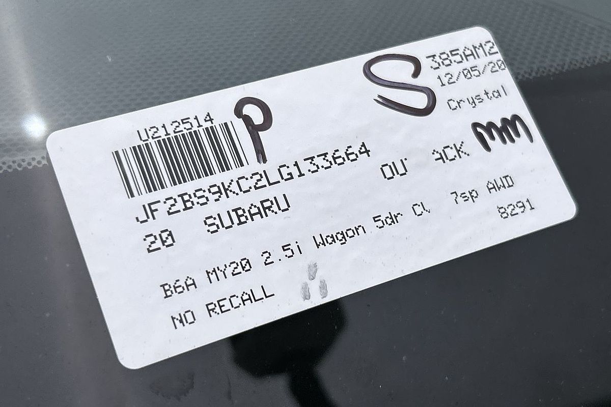 2020 Subaru Outback 2.5i 5GEN