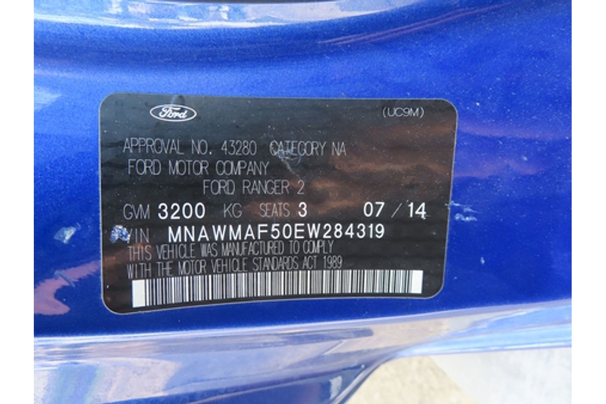 2014 Ford Ranger XL PX 4X4
