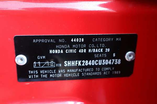 2012 Honda Civic VTi-S FK
