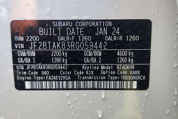 2024 Subaru Outback AWD Sport XT 6GEN