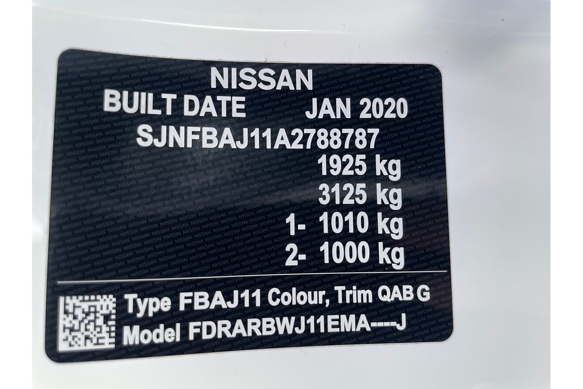 2020 Nissan QASHQAI MY20
