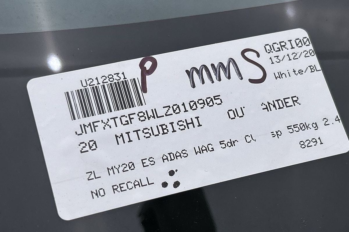 2020 Mitsubishi Outlander ES ADAS ZL