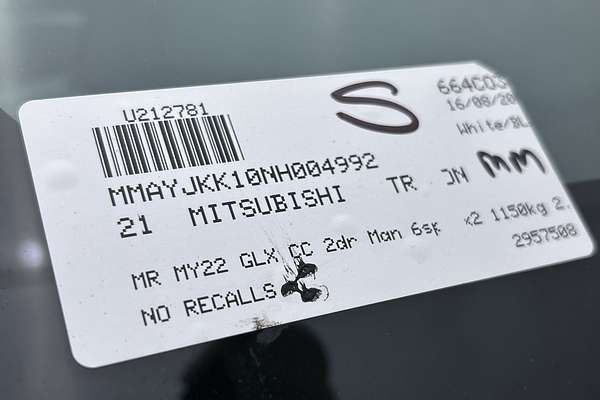 2021 Mitsubishi Triton GLX MR Rear Wheel Drive