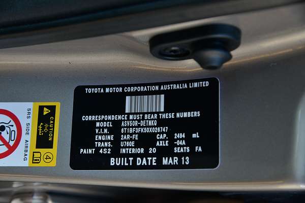 2013 Toyota Camry Atara S ASV50R