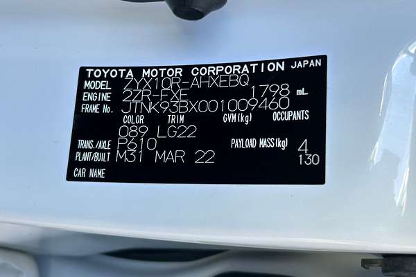 2022 Toyota CH-R Hybrid