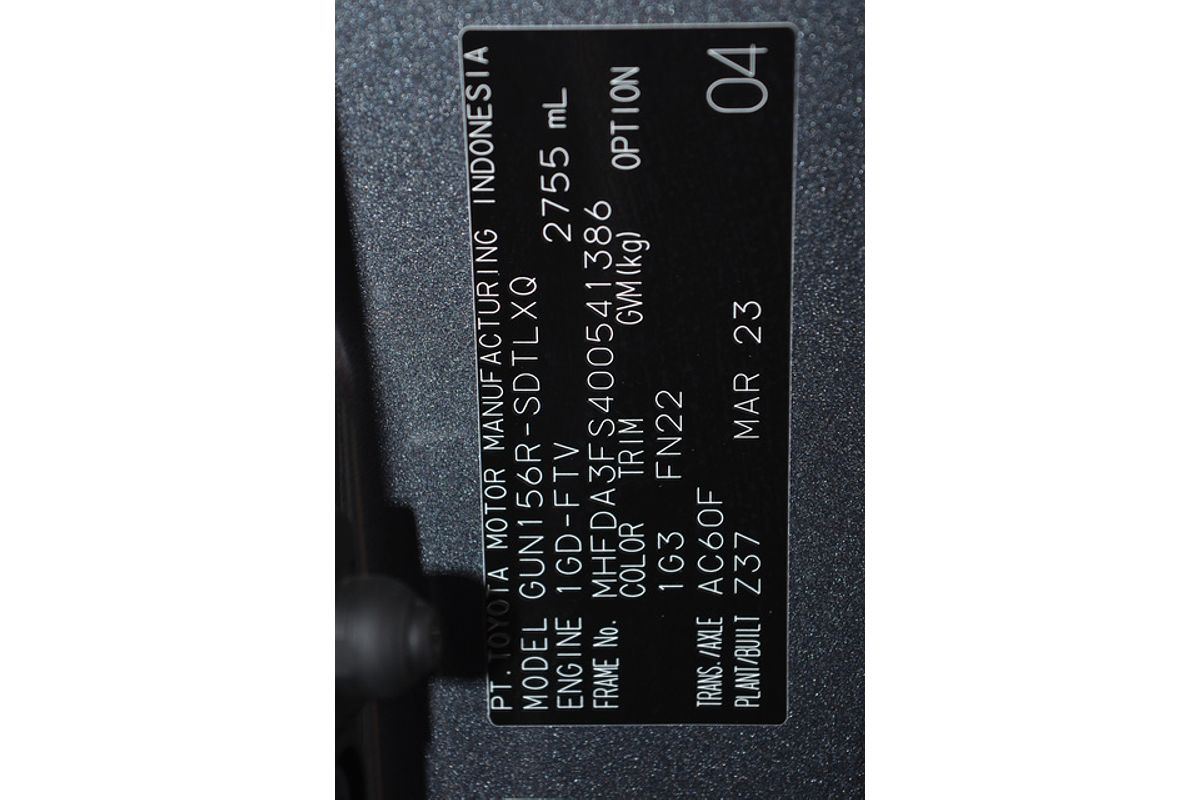 2023 Toyota Fortuner GX GUN156R