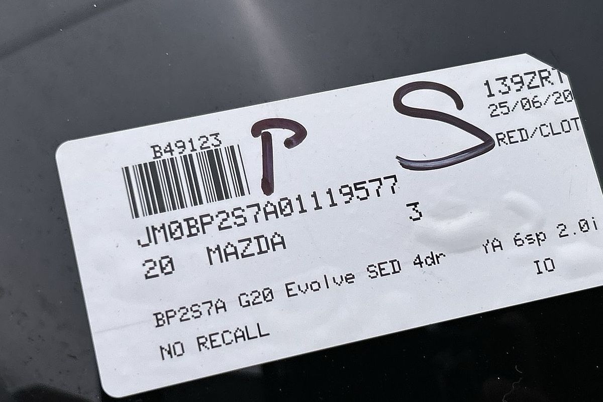 2020 Mazda 3 G20 Evolve BP Series